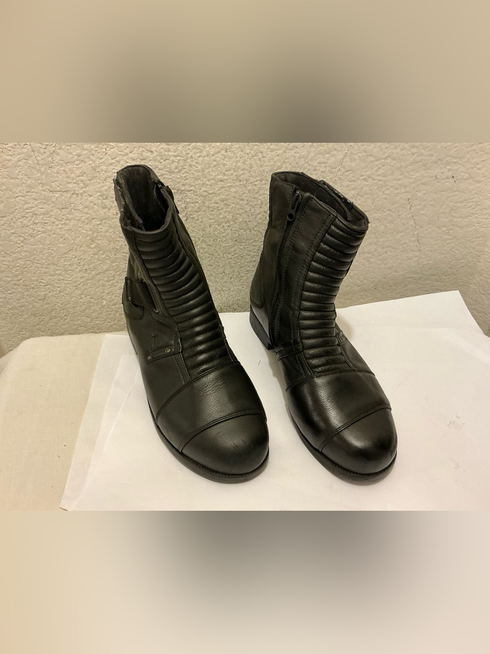 Alpinestars Harlem Air 40760 Black Motorbike Motorcycle Boots Men's 9.5 44